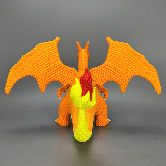 Charizard Crochet / Knitted Style Display Figure